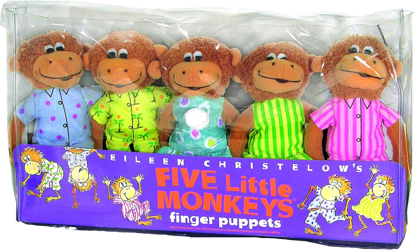 Five Little Monkeys Finger Puppet Playset