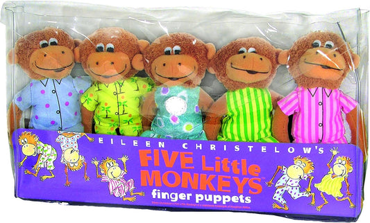 Five Little Monkeys Finger Puppet Playset