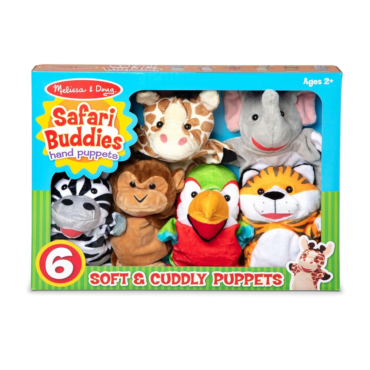 Safari Puppet Set (6 Pc) - Toy Puppets