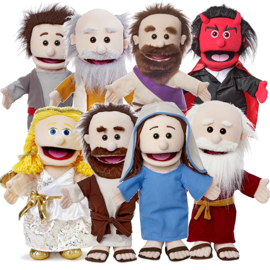Inmate Hand Puppet Complete Bible Hand Puppet Set. Christian Puppet Ministry Puppets.